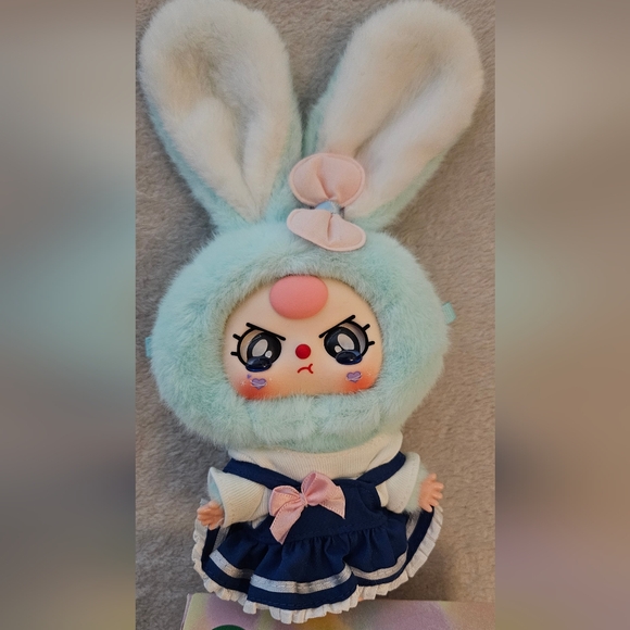 Baby Three Macaron Cute Bunny NEW - Picture 9 of 9